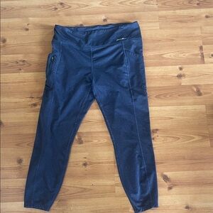 Eddie Bauer Gray Logo Active Leggings